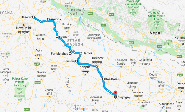 Farrukhabad did not find place in the new map of Ganga Expressway.